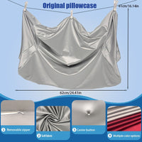 1pc Satin Neck Pillow Cover, Butterfly-shaped Original Pillow Cover, Summer Cool Pillow Cover, 60*40 Pillow Cover, Suitable for Women as a Cooling Pillow Cover, with Zipper Design/visible, Suitable as Easter Gifts