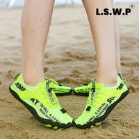 Men's Wading Shoes, Anti-Slip, Breathable Knit Mesh Indoor Yoga Shoes, Wide Toe Box