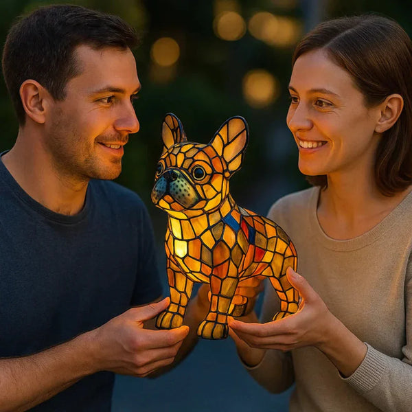 Table Lamp Stained Glass Animal Decorative Night Light