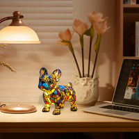 Table Lamp Stained Glass Animal Decorative Night Light