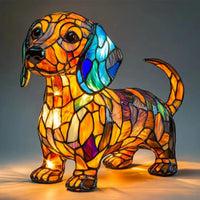 Table Lamp Stained Glass Animal Decorative Night Light