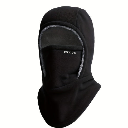 DEFATU·S 1pc Winter Warm One-Piece Hood, Scarf Face Mask Ear Protection, Thick Material, Style Fit Face, Windproof, Suitable for Winter Cycling, Running, Skiing, Fishing, Outdoor Sports And Work, Suitable for Men And Women, Without Battery