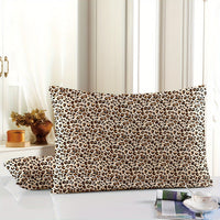 1pc Luxurious 100% Mulberry Silk Pillowcase with Zipper Closure - Soft Leopard Print, Polka Dot & Floral Designs, Skin-Friendly & Durable, Multiple Colors Available