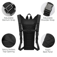 101.44oz Leakproof Hiking Water Backpack & Water Bladder System - Lightweight Hydration Pack with Adjustable Padded Shoulder Straps, Quick-Release Valve for Camping, Cycling, Trekking, Outdoor Sports (Black/Green/Tan) - Compatible with