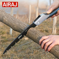 AIRAJ Industrial-Grade Folding Saw, a Manual Cutting Tool with a Non-Slip Durable Handle, Suitable for Outdoor Use, Available in Three Specifications, No Batteries Required