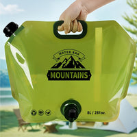 2.11gal Portable Water Container with Faucet - Foldable, Lightweight & Durable PET Material, Ideal for Camping, Hiking, Travel & Outdoor Activities, Camping Water Jug