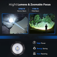 Multifunctional Rechargeable Flashlight with an Exquisite Case, Featuring Powerful Burst Brightness and Telescopic Zoom, Ultra-long Outdoor Battery Life, Work Light, Magnetic Repair Light, and Multifunctional Side Light. Suitable for Home