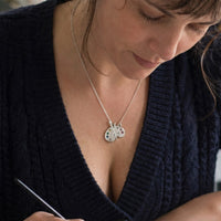 Artist Palette Gemstone Pendant Necklace