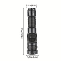 Multifunctional Rechargeable Flashlight with an Exquisite Case, Featuring Powerful Burst Brightness and Telescopic Zoom, Ultra-long Outdoor Battery Life, Work Light, Magnetic Repair Light, and Multifunctional Side Light. Suitable for Home