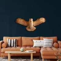 Wood Wall Decoration – Owl “Majestic”