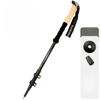 1 Nordic Telescopic Trekking Pole, Aviation-Grade Aluminum Alloy Hiking Stick, Black, Brown, Green, Optional, Suitable for Skiing, Mountaineering, Backpackers, Unisex