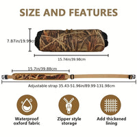 AYAMAYA Tactical Hand Warmer Pouch - Camo Hunting Hand Warmer with Adjustable Waist/Shoulder Strap, 600D Oxford & PVC Coating, Portable -Free Warmth for Outdoor Survival, Hiking, Camping, Hunting (Fits Waist Up to 51.96")