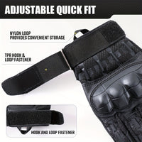 Men'S Hard Shell Protective Gloves, Touch Screen Tactical Gloves, Suitable for Outdoor Sports, Climbing, Hiking, Men And Women, Summer Winter