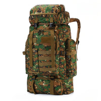 21.13gal Large Tactical Backpack For Men, Heavy Duty Hiking Camping Rucksack With MOLLE System, Durable Outdoor Travel Daypack For Hunting & Trekking