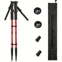 2pcs Adjustable Aluminum Alloy Trekking Poles 23.62 Inches - 59.6 Inches Adjustable at Will, Suitable for Hiking, Rock Climbing And Outdoor Adventure - Perfect Labor Day Equipment for Hiking Enthusiasts