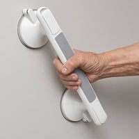 Bathroom Suction Grab - Bar No Drill | Safety Support Handle for Shower Bathtub Toilet and Daily Bathroom Stability