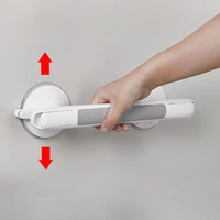 Bathroom Suction Grab - Bar No Drill | Safety Support Handle for Shower Bathtub Toilet and Daily Bathroom Stability