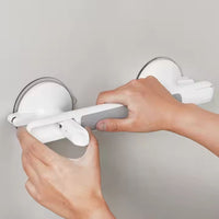 Bathroom Suction Grab - Bar No Drill | Safety Support Handle for Shower Bathtub Toilet and Daily Bathroom Stability