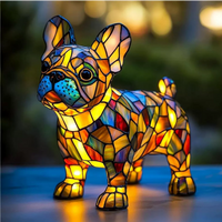 Table Lamp Stained Glass Animal Decorative Night Light