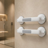 Bathroom Suction Grab - Bar No Drill | Safety Support Handle for Shower Bathtub Toilet and Daily Bathroom Stability