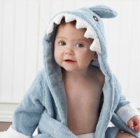 Accappatoio Neonato in Cotone con Cappuccio Animale