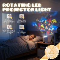 🌊 Timbe™ Dynamic Rotating LED Projector Light