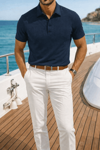 The Southern Atelier - Breathable Polo Shirt with Anti-Wrinkle Finish for Sport and Casual Wear