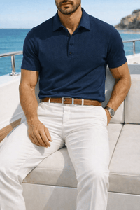 The Southern Atelier - Breathable Polo Shirt with Anti-Wrinkle Finish for Sport and Casual Wear