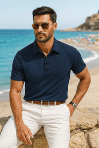 The Southern Atelier - Breathable Polo Shirt with Anti-Wrinkle Finish for Sport and Casual Wear