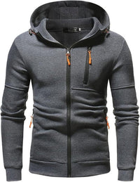 The Southern Atelier - Full-Zip Hoodie with Fleece Lining and Pockets for Workouts and Everyday Wear