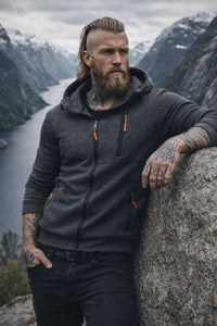 The Southern Atelier - Full-Zip Hoodie with Fleece Lining and Pockets for Workouts and Everyday Wear